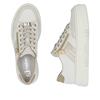 Rieker Platform Trainer With Side Zip - White Gold